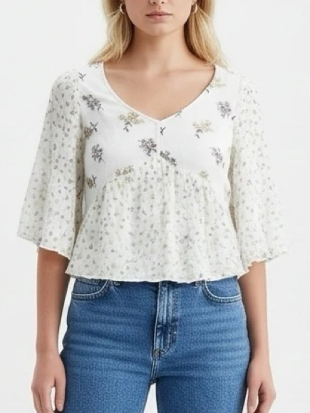 Hollister Floral Short Sleeve Top